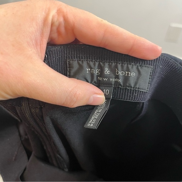 Rag & Bone Simone Equestrian Stretch Slim Fit Pant Black Size 10 - Picture 8 of 8